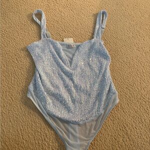 Sparkly Blue bodysuit